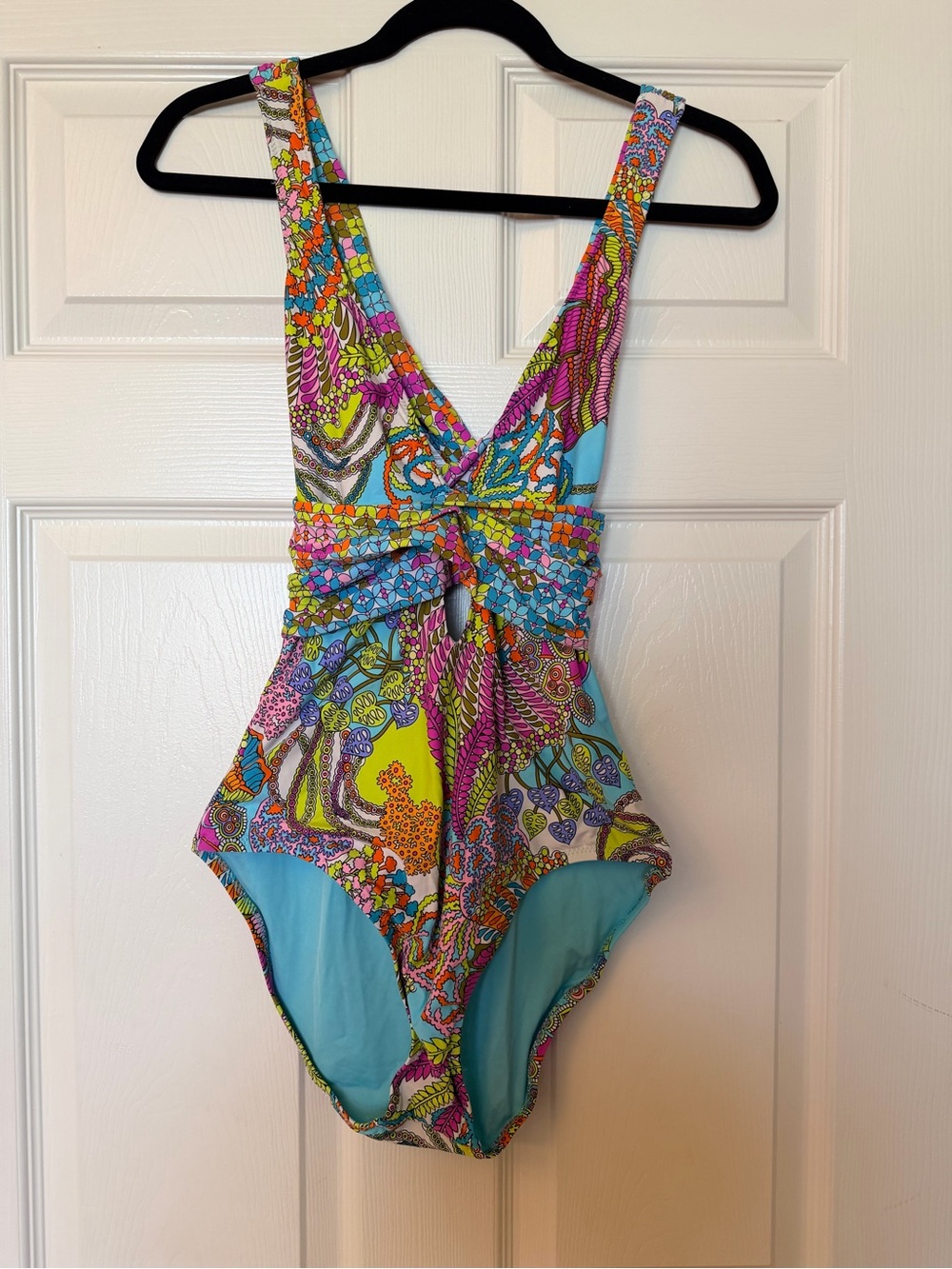 Trina Turk Coral Reef Paisley One-Piece Swimsuit - Picture 3 of 6